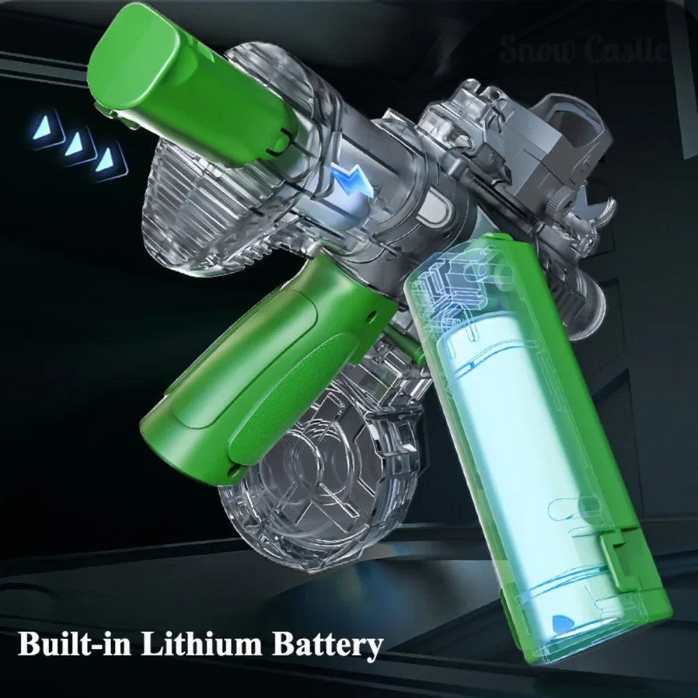 Pistolet à eau électrique M416, tir automatique à haute vitesse, pistolet à eau pour l'été, plage, piscine, fête, jouets aquatiques amusants pour enfants