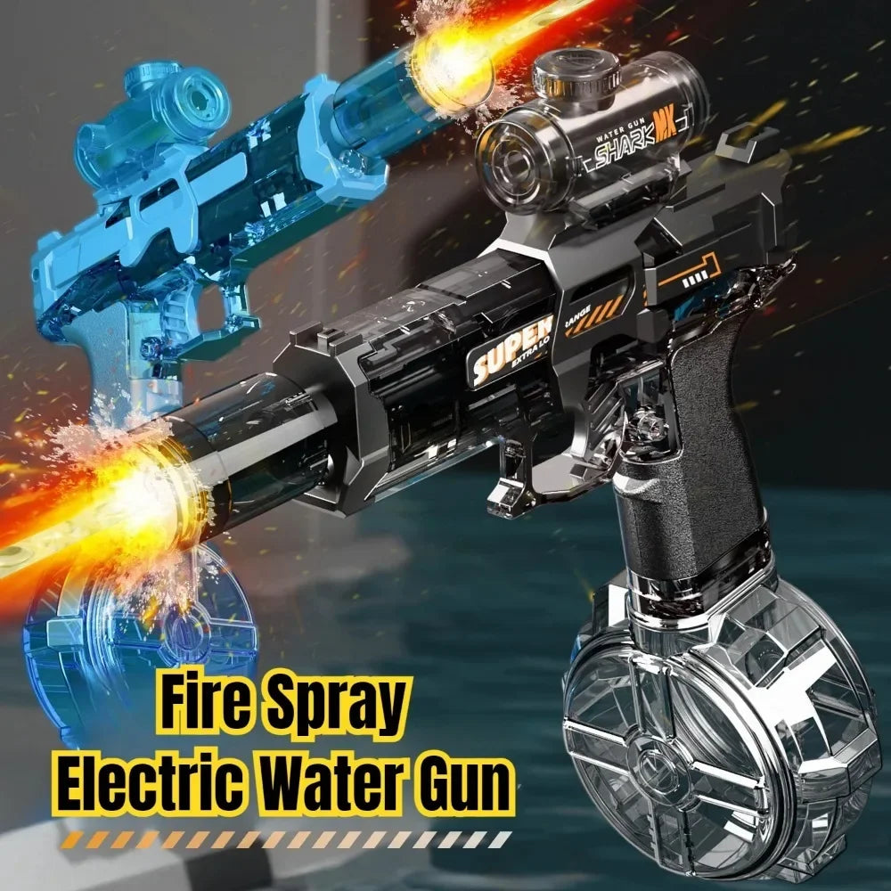 Pistolet à eau électrique M416, tir automatique à haute vitesse, pistolet à eau pour l'été, plage, piscine, fête, jouets aquatiques amusants pour enfants