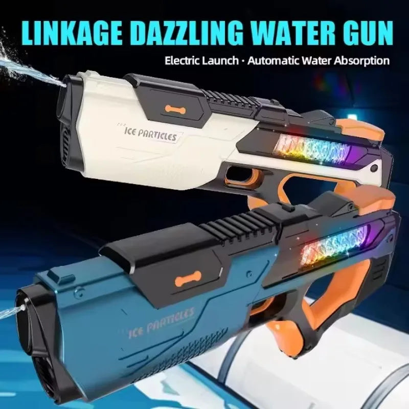 Pistolet à eau électrique pour enfants, jouet d'été pour adultes, pistolet à eau à absorption automatique, jeux de tir à longue portée pour enfants en plein air