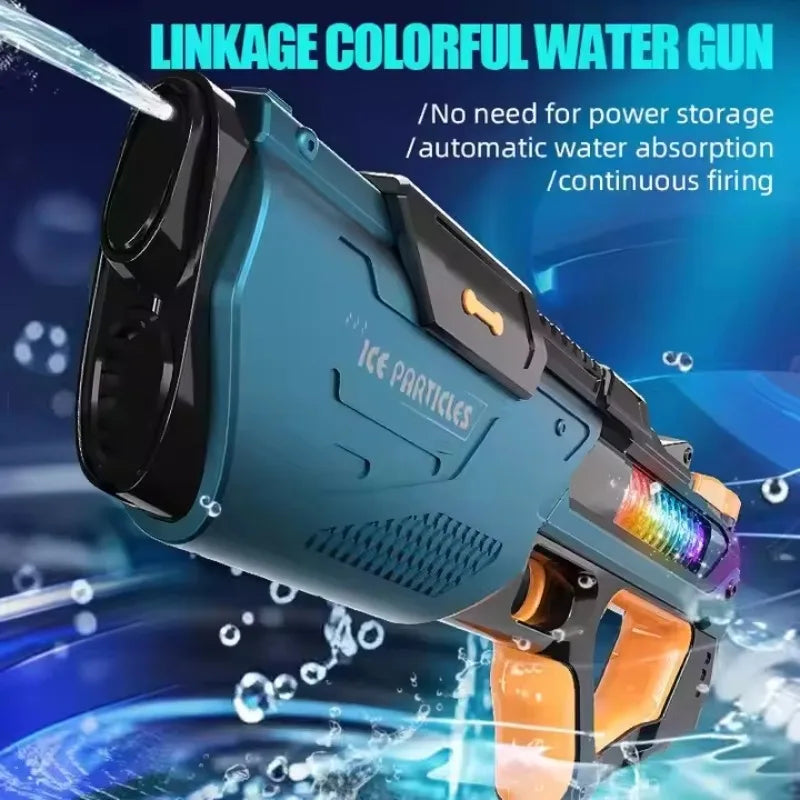 Pistolet à eau électrique pour enfants, jouet d'été pour adultes, pistolet à eau à absorption automatique, jeux de tir à longue portée pour enfants en plein air