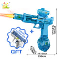 HUIQIBAO pistolet à eau à impulsion électrique capteur de flamme simulé lumière entièrement automatique combat jouet pistolet à eau jouets de plage en plein air adulte