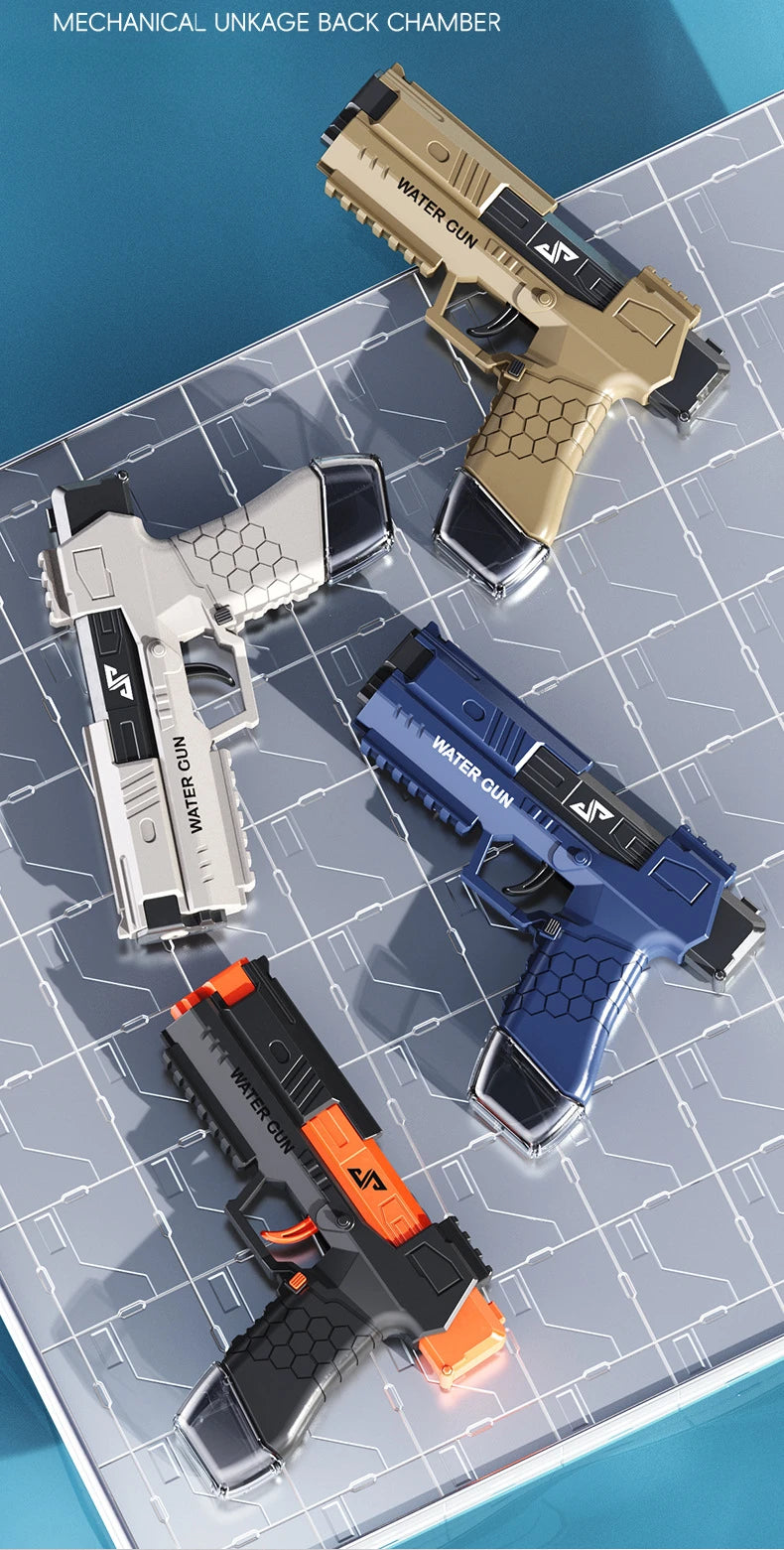 Pistolet à eau de combat d'eau, pistolet à eau manuel, jouet amusant pour l'été, plage en plein air, jeu d'eau, jouets de piscine pour enfants, cadeaux pour garçons