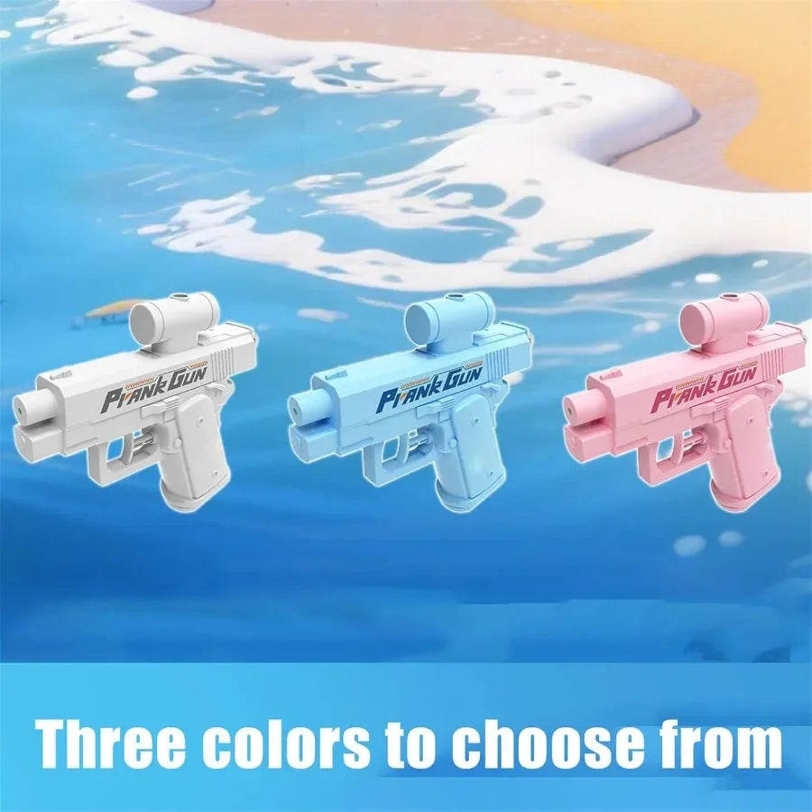 Pistolet à eau de farce, 2 voies, non électrique, haute pression, tir automatique double face, jouet de plage pour enfants et adultes