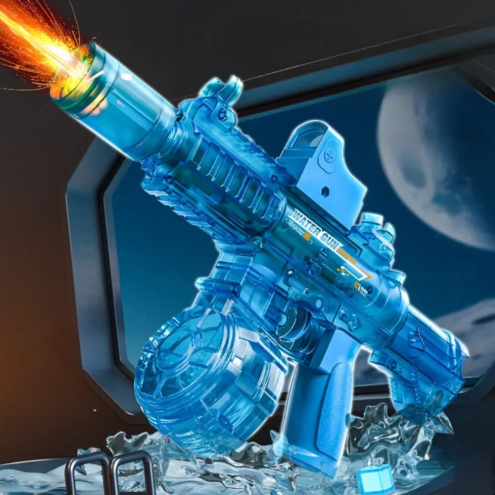 Pistolet à eau électrique M416, tir automatique à haute vitesse, pistolet à eau pour l'été, plage, piscine, fête, jouets aquatiques amusants pour enfants