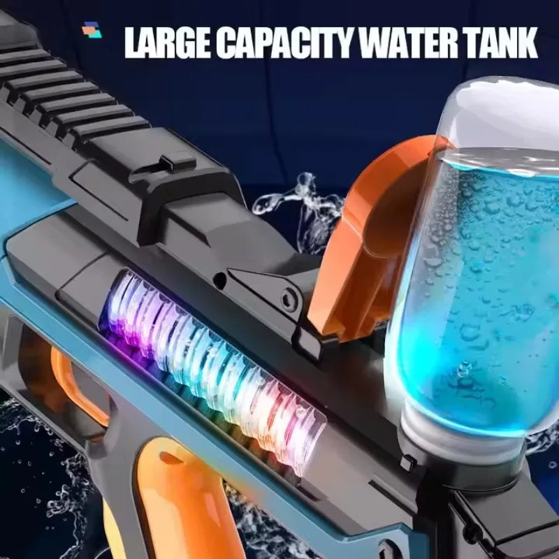 Pistolet à eau électrique pour enfants, jouet d'été pour adultes, pistolet à eau à absorption automatique, jeux de tir à longue portée pour enfants en plein air