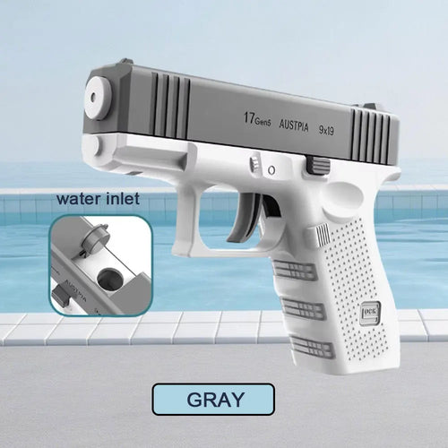 Pistolet à eau anti-fuite, grande capacité, longue portée, jouet d'été pour enfants et adultes, idéal pour les jeux de plage, piscine et combats aquatiques en extérieur.