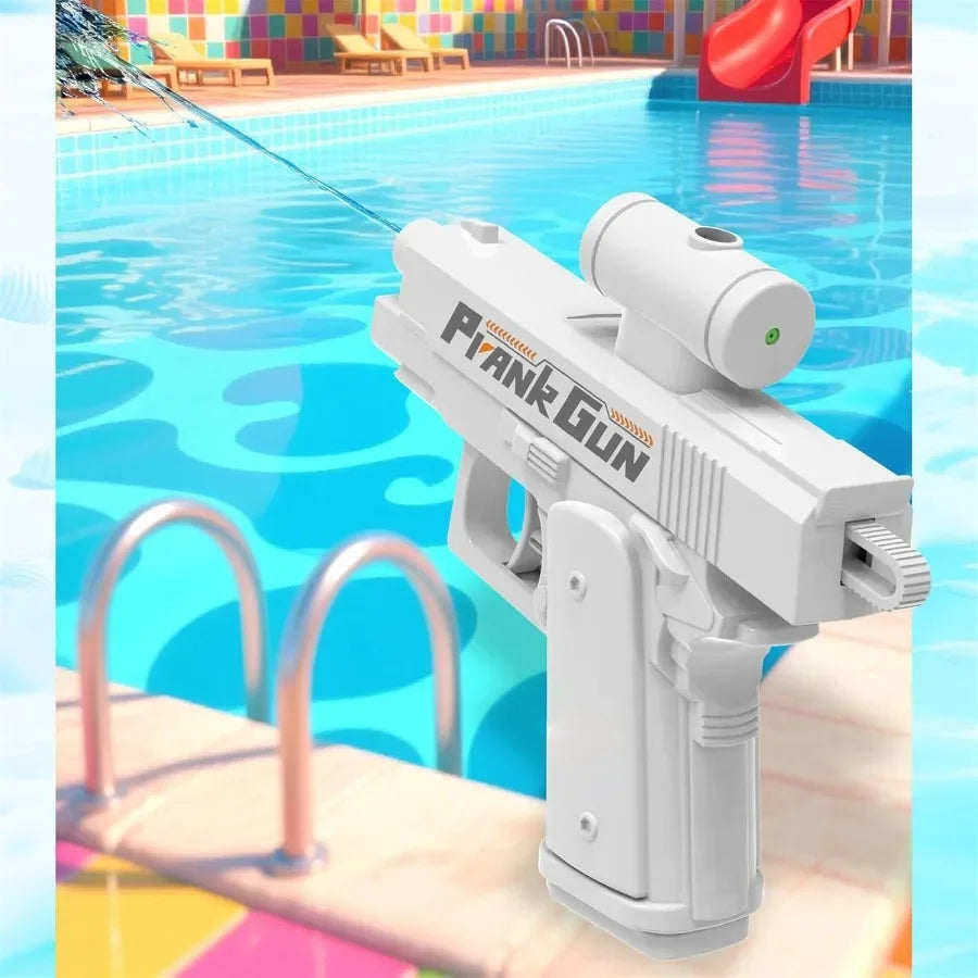 Pistolet à eau de farce, 2 voies, non électrique, haute pression, tir automatique double face, jouet de plage pour enfants et adultes